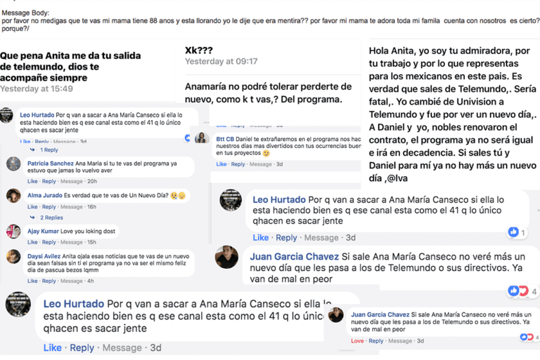 Algunos de los mensajes que ustedes me dejaron en mis redes sociales y mi blog