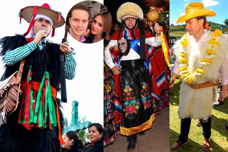 Los coloridos trajes del marido de Anahí