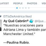 Paulina Rubio Tweet explosión Manchester