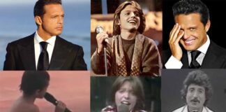 Daniel, el hijo de Luis Miguel, cantando.
