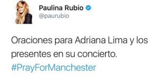 Paulina Rubio en su Tweeter