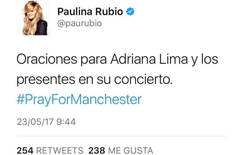 Quieres mostrar empatía con Ariana Grande pero te sale mal... Paulina Rubio