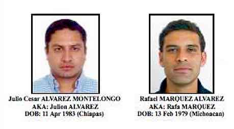 Ambos están siendo vinculados con el narcotráfico. Y en el caso de Rafa Márquez, la lista lo vincula actuando a favor de dos presuntos delincuentes mexicanos de nombres Mauricio Heredia Horner y Marco Antonio Fregoso González.