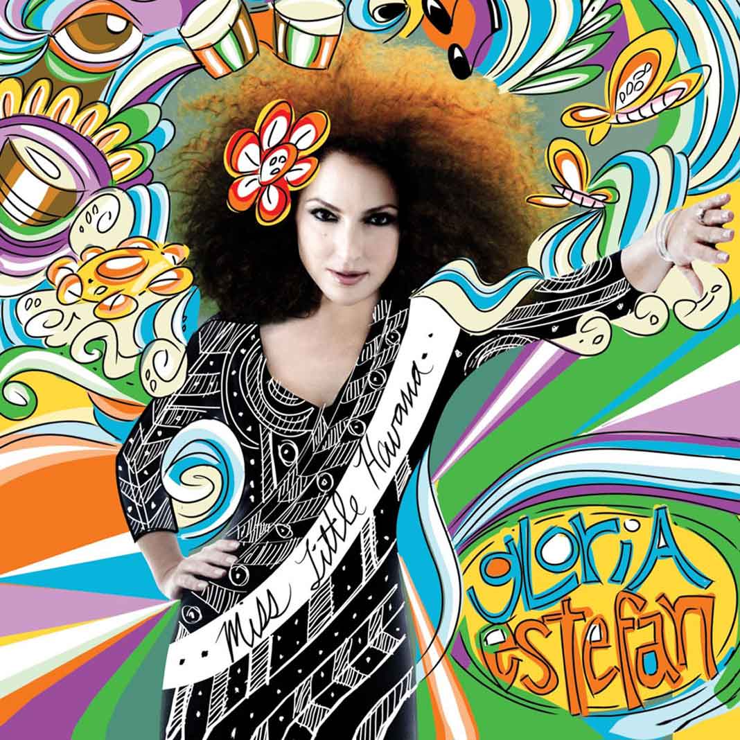 Gloria, en la portada de su disco "Miss Little Pequeña Havana"