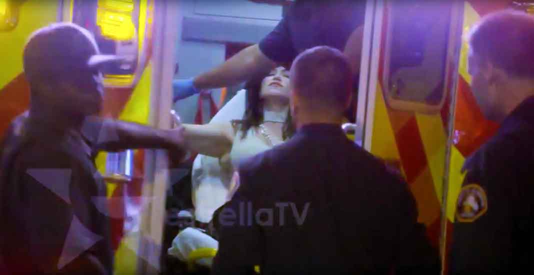 Luzelba fue atendida por paramédicos del 911 que fueron llamados tras el pleito
