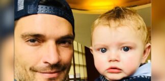 Julián Gil compartió en sus redes sociales esta foto con su hijo