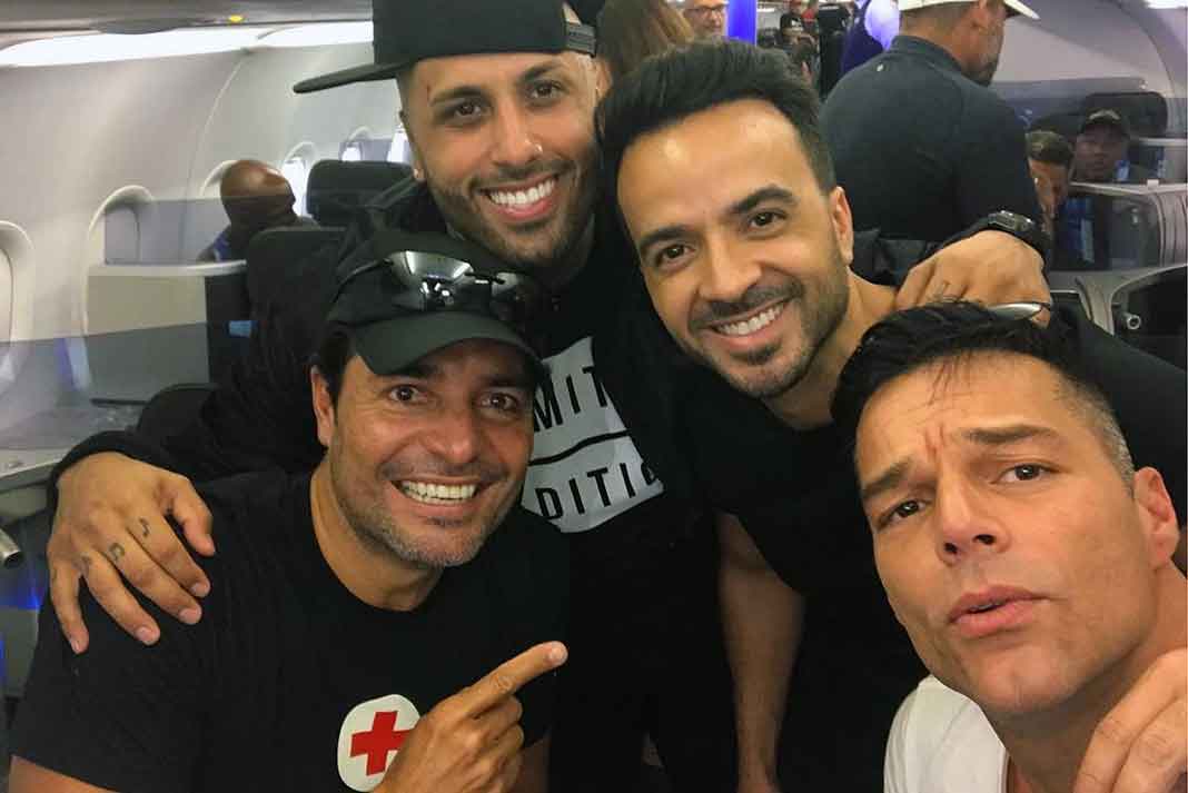 El súper escuadrón boricua conformado por Nicky Jam, Luis Fonsi, Chayanne y Ricky Martin