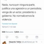 Este es el Twitt de Jorge Ramos y la respuesta que le envió Eduard Yáñez