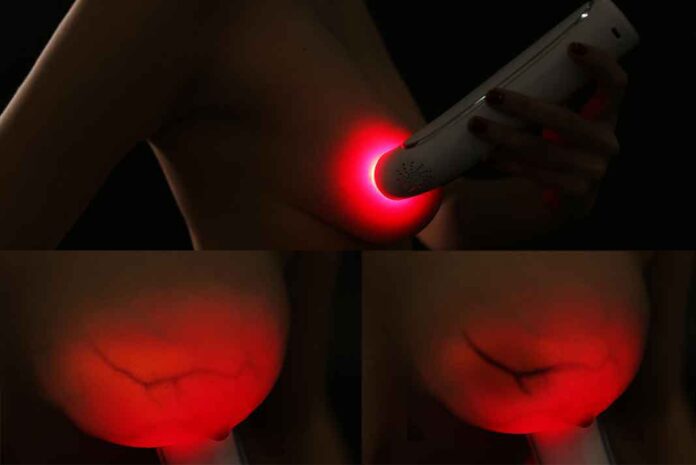 El Pink Luminous Breast permite ver a contra luz la parte interior de tus senos.