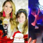 Geraldine con sus hijas y Lili con su familia, así pasaron ambas esta Navidad