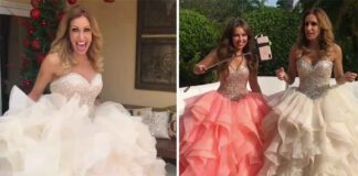 Lili y Thalía se divirtieron en grande vestidas de quinceañeras