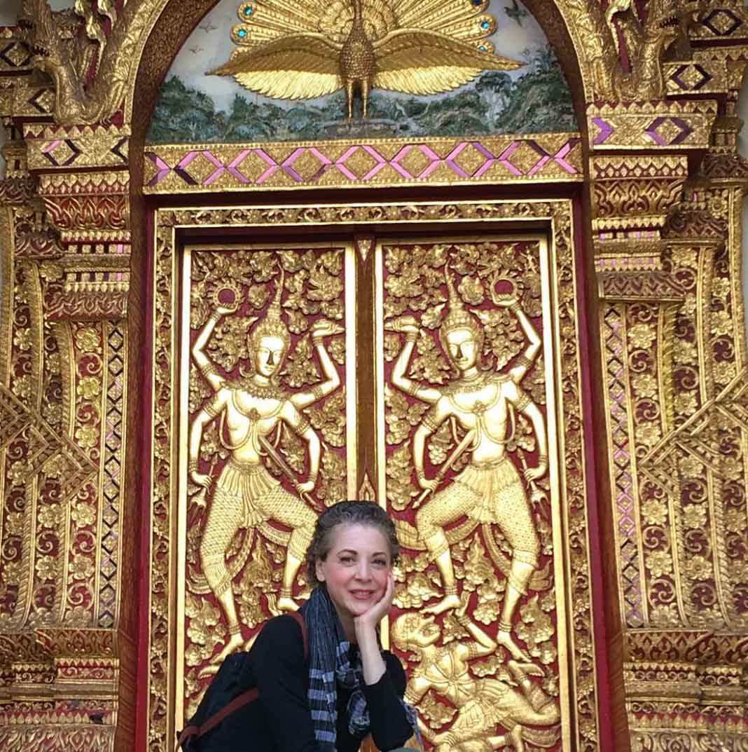 La actriz visitó el Palacio Real de Tailandia