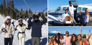 Lili cumplió su sueño de estar en la nieve y en la playa el mismo día