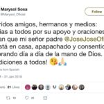 Este el mensaje que Marysol acaba de poner en su cuenta de Twitter