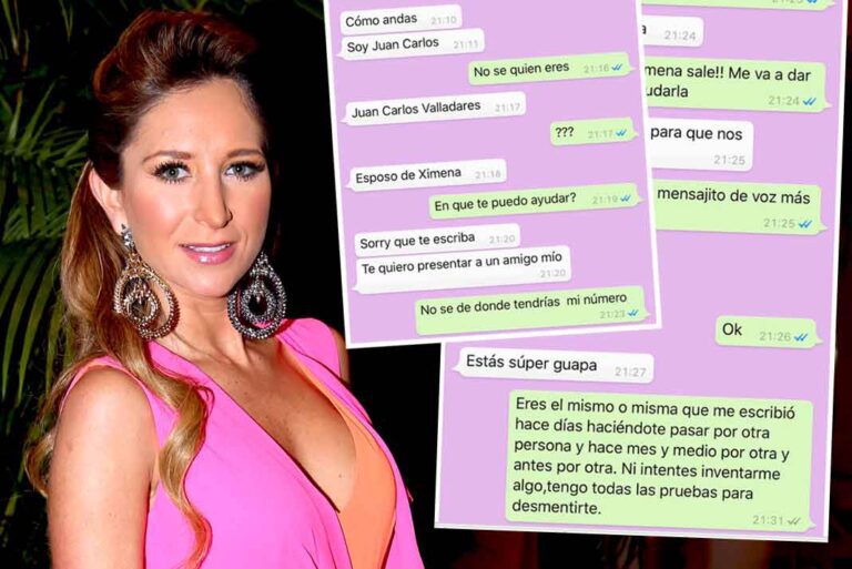 Geraldine Bazán denunció públicamente estar siendo acosado por mensajes de texto