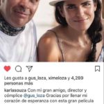 "Mi gran amigo, director y cómplice... Gracias por llenar mi corazón de esperanza", escribió en esta imagen