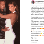 El post de Mirka Dellanos en Instagram hablando de Luis Miguel