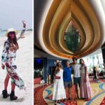 No importa dónde esté, Lili va a traer zapatos altos hasta en la arena de Dubai