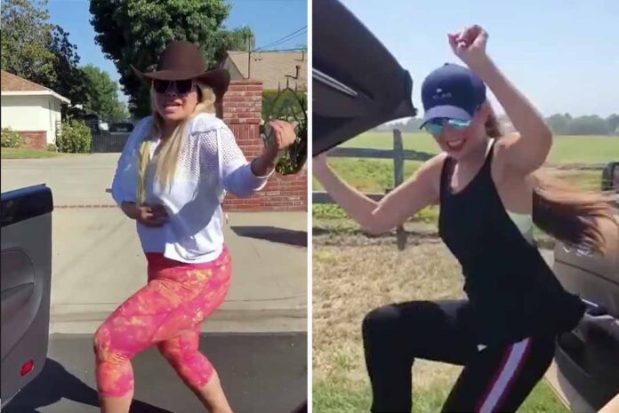 Chiquis y Thalía, las famosas que le entraron al reto de "La Chona" Chiquis y Thalía, las famosas que le entraron al reto de "La Chona"