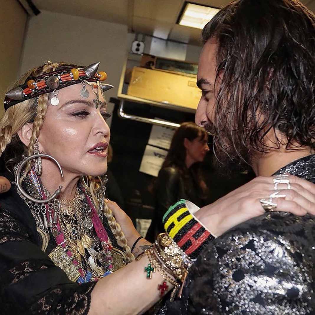 Maluma no lo podía creer cuando estuvo frente a frente a Madonna
