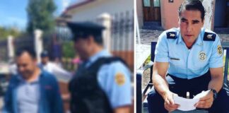 El viernes, un día antes del incidente, se fotografió con la gente del pueblo