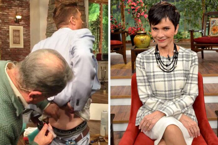 Pati Chapoy le dio una inyección de Vitamina B12 a Bisogno, y Pedrito se la puso Pati Chapoy le dio una inyección de Vitamina B12 a Bisogno, y Pedrito se la puso