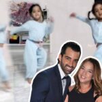 La pequeña heredó el gusto por el baile de sus papás