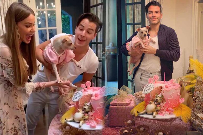 Sofía y su hijo le hicieron una fiesta lujosísima a su perra