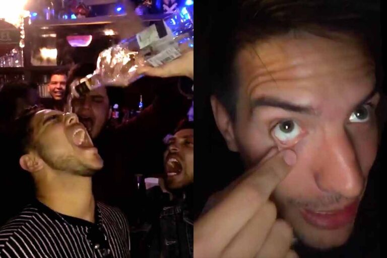 El 'bautizo' con alcohol de Vadhir Derbez