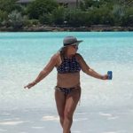 La jueza Ana María Polo disfrutó del sol y el mar de las Bahamas