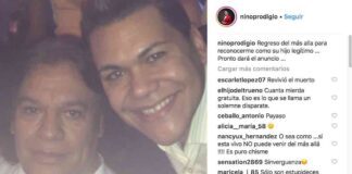 Niño Prodigio con Juan Gabriel hace unos años