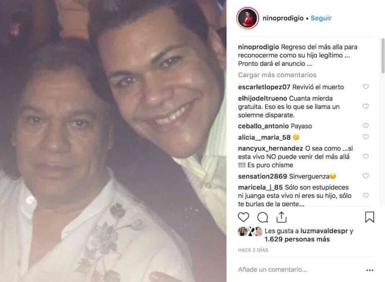 Niño Prodigio con Juan Gabriel hace unos años