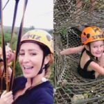 Geraldine y sus hijas vivieron un día de aventura extrema