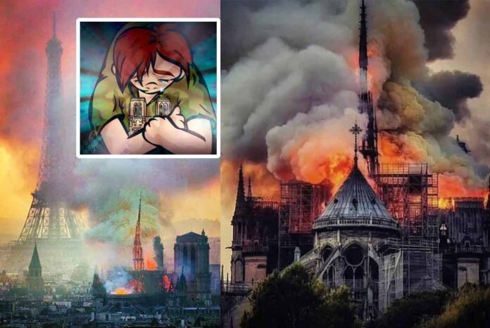 El mundo está conmovido por las imágenes de la emblemática catedral en llamas
