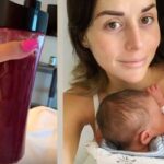 Zuria dijo que el licuado de placenta le cayó como perlas después de trabajo de parto