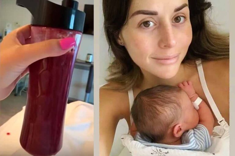 Zuria dijo que el licuado de placenta le cayó como perlas después de trabajo de parto