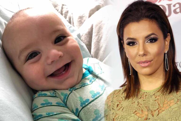 El pequeño Santi es un bebé muy risueño y es la adoración de Eva