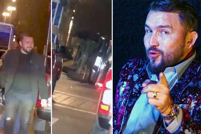 Sin pensarlo dos veces, Poncho se bajó de su camioneta para ayudar en el accidente