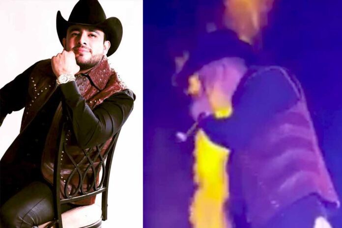 El cantante estaba actuando sobre el escenario cuando recibió las quemaduras