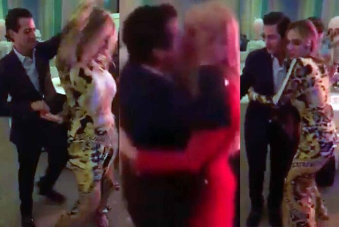 El ex mandatario bailó con una ex Nuestra Belleza Distrito Federal y besó a su novia Tania Ruiz