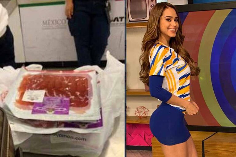 Traía jamón en por lo menos dos petacas