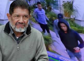 Osorio dio a conocer imágenes de los ladrones tomadas por sus cámaras de seguridad