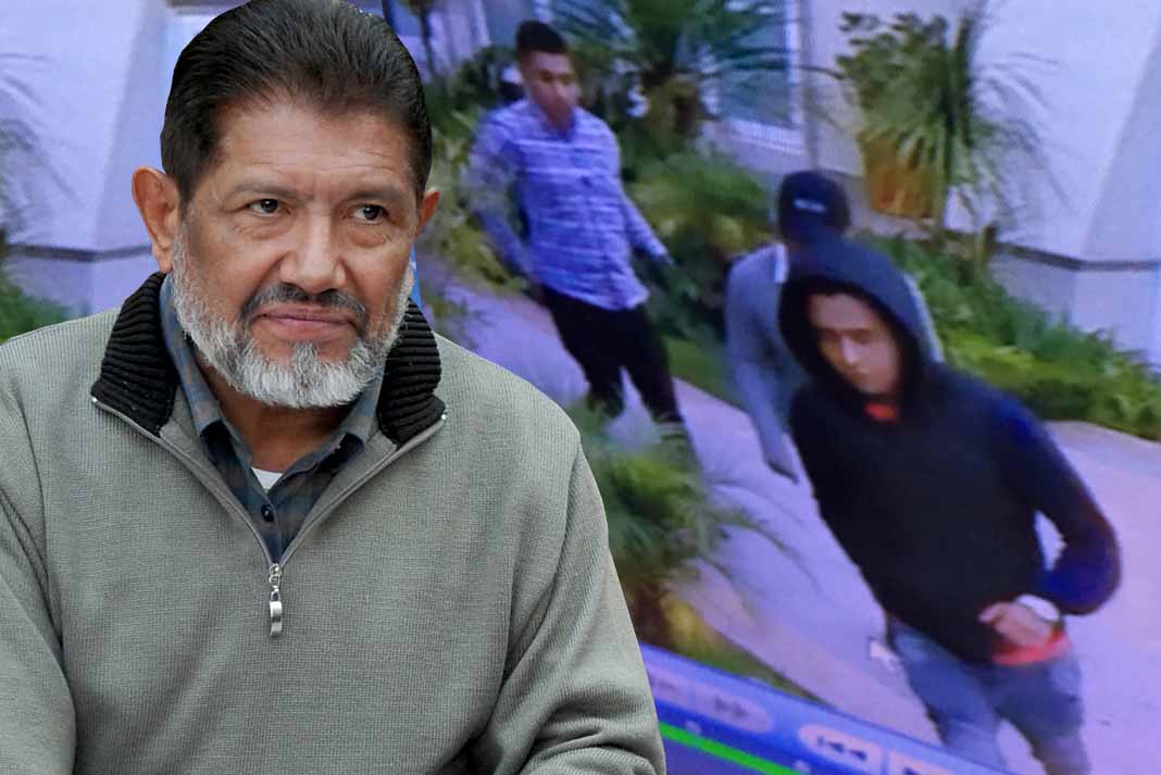 Osorio dio a conocer imágenes de los ladrones tomadas por sus cámaras de seguridad