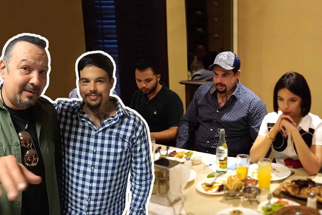 Pepe Aguilar reúne a la mesa a sus tres hijos