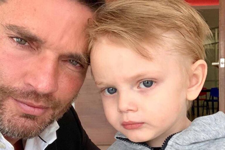 Julián Gil vio a su hijo luego de un año
