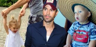 Enrique Iglesias baila y canta con sus gemelos