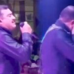 El vocalista de Conjunto Primavera comenzó a cantar la primera canción de su show cuando de pronto perdió la vez