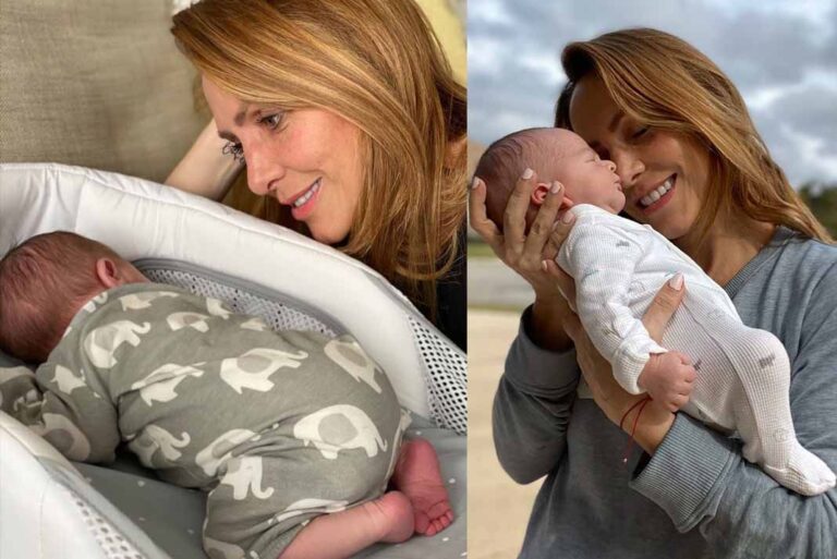 Erika y su bebé Emiliano