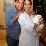 El 'Pirru y Mariana Levy, cuando nació Paula, la hija de ambos