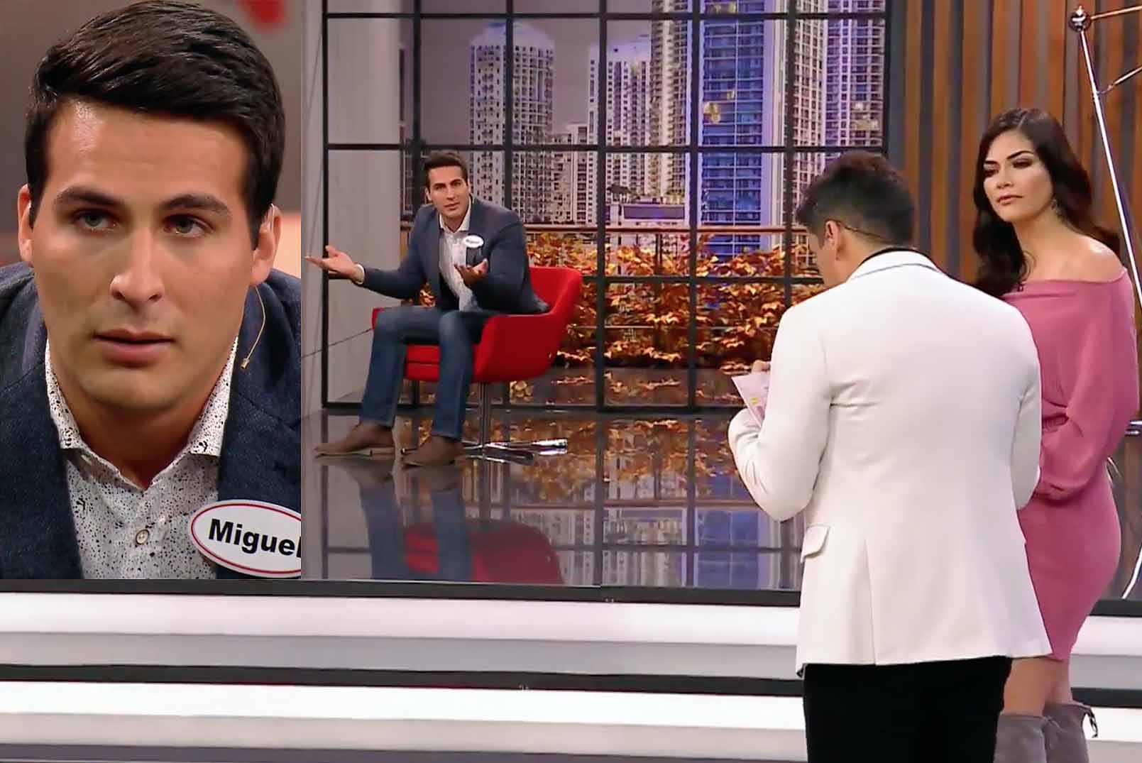 Miguel participaba en "Enamorándonos", que produce Univision para...